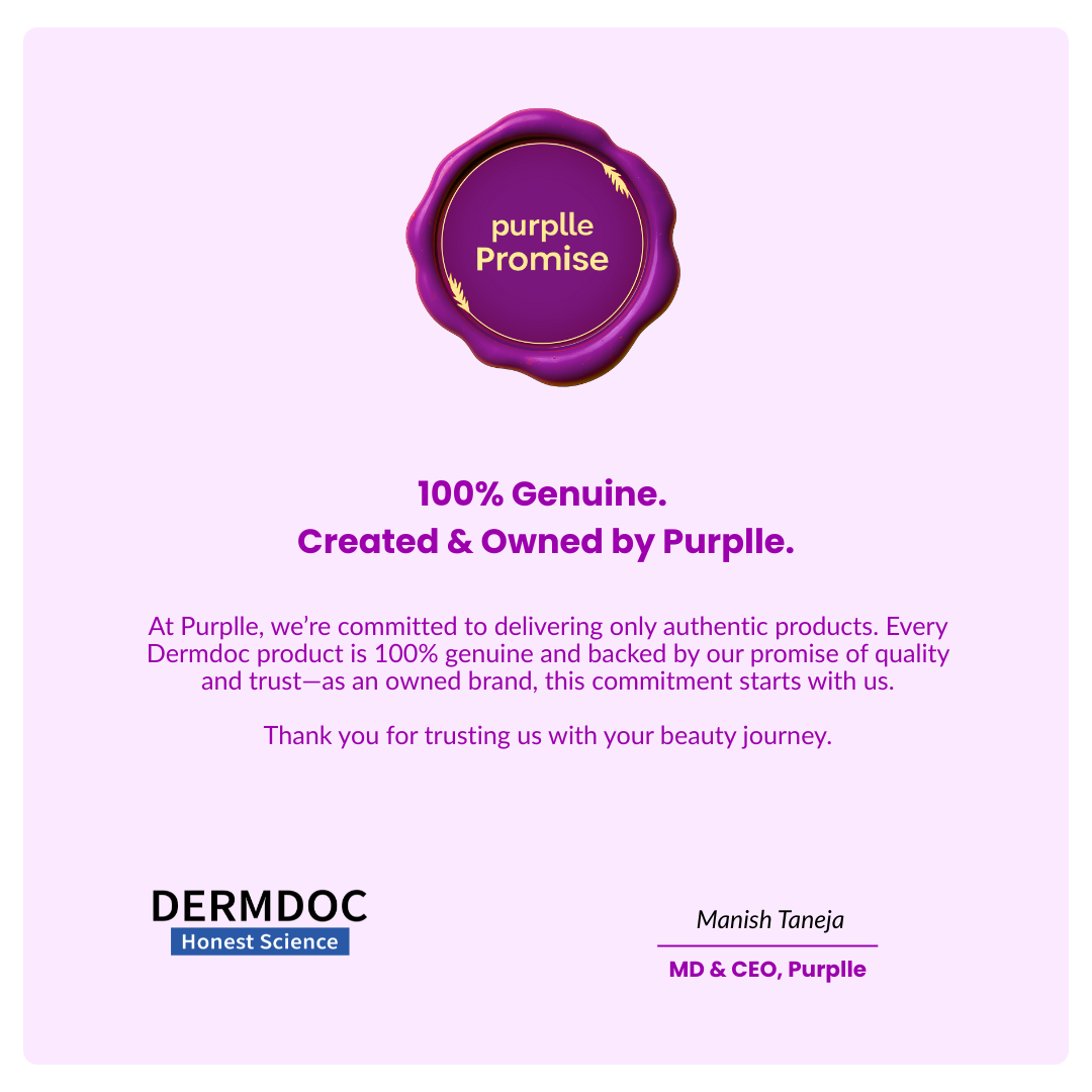 Buy DERMDOC by Purplle 2% Salicylic Acid Face Wash for Acne and Dark Spots (120 ml) | 10% Niacinamide Face Serum (15 ml) | 4% Niacinamide Face Cream (50 gm) | UVA & UVB Broad Spectrum Sun Protection Gel Cream with SPF 30 & PA+++ - Purplle